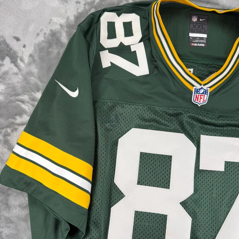 Nike Green Bay Packers Jordy Nelson 87 Jersey Mens XXL Green NFL On Field FA12